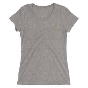 Ladies' (or who ever) soft short sleeve Gold Dino T