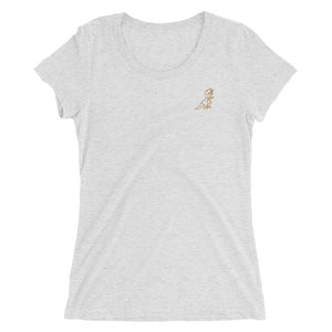 Ladies' (or who ever) soft short sleeve Gold Dino T