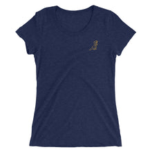 Load image into Gallery viewer, Ladies&#39; (or who ever) soft short sleeve Gold Dino T
