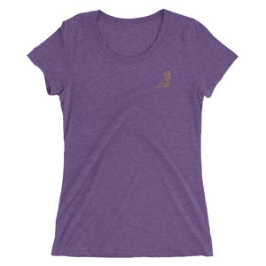 Ladies' (or who ever) soft short sleeve Gold Dino T